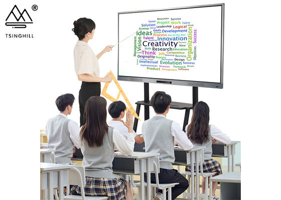 4K Ultra HD Resolution Interactive Education Whiteboard 30000 Hours Life Expectancy