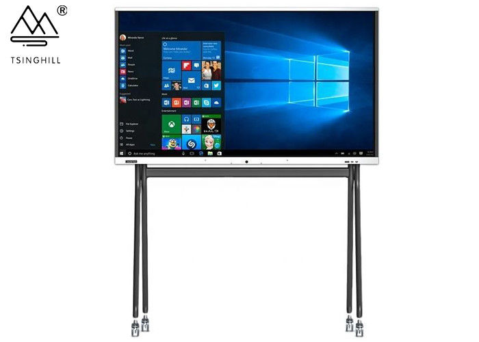 Android ROM 32G 65'' Touch Display Interactive Meeting Room Screens Black