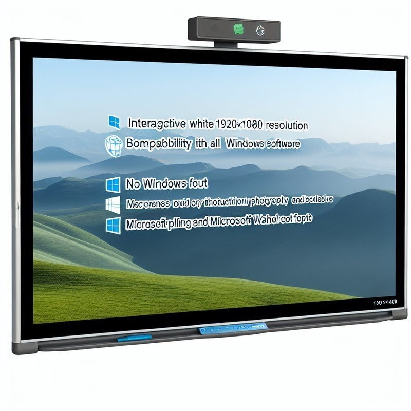 1920*1080 Resolution Interactive Whiteboard for All Windows Software Compatibility