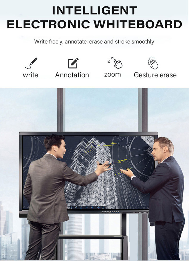 IPS LCD 55'' Interactive Display 4K FHD 55 Inch Touch Screen Smart TV