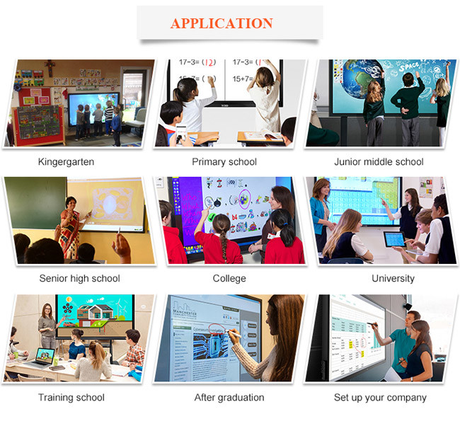 ROHS 86 Inch Touch Screen Monitor Android Interactive Whiteboards For ...