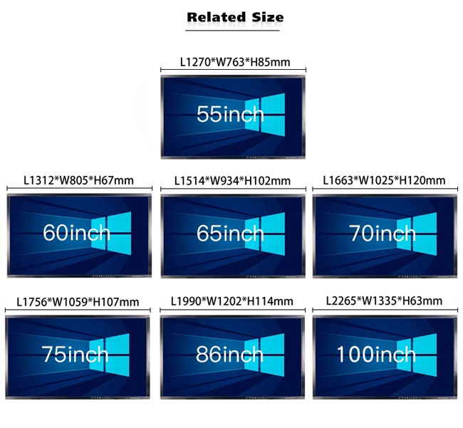 Iso Compatable Monitor 86 Touch Screen Interactive Conference Room Monitor ISO9001 Approval
