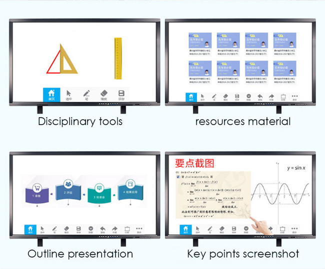 Interactive Panel Windows Windows 10 55 Inch Smart Interactive Flat Panel For Education