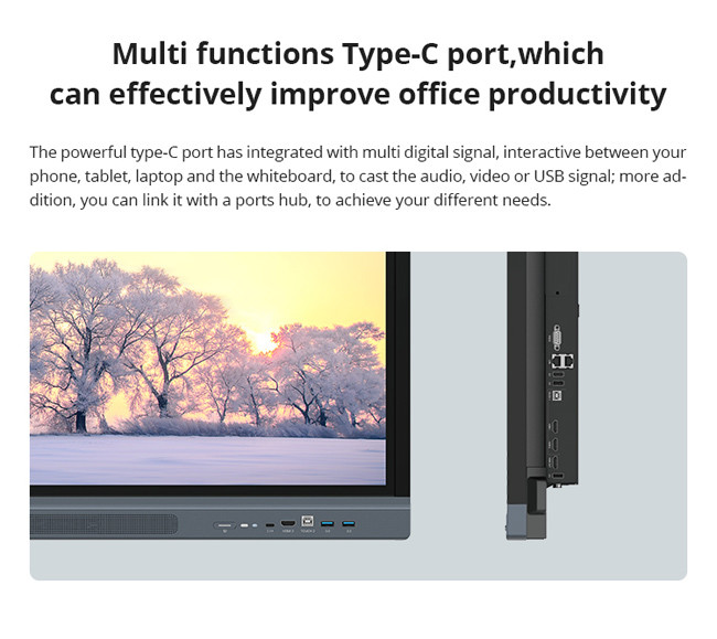 CNAS 100 Inch Touch Screen TV Touch Screen Smart White Board